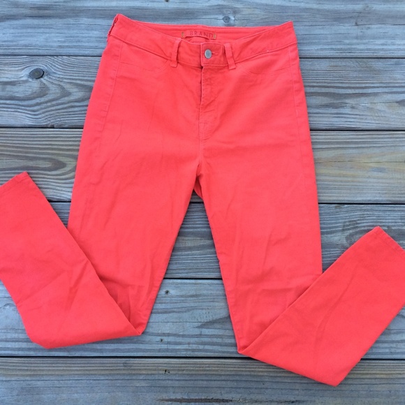 J Brand Denim - J Brand Women Jeans Fiery Red Denim Jeans with Zip